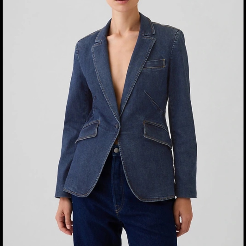 Gap Women's Denim Blazer Jacket